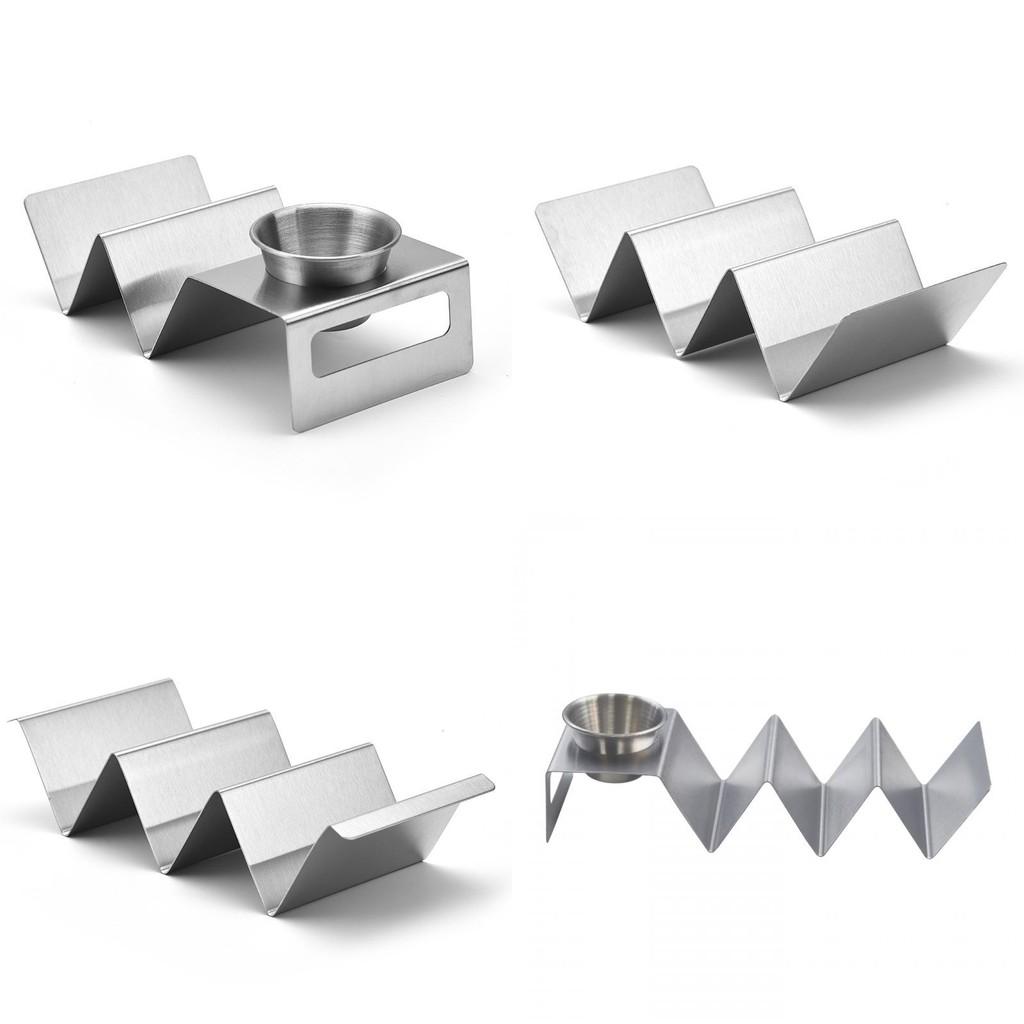 Chic Functional And Stainless Steel Taco Holder With Multiple Compartments For Convenience Ultimate