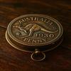 Brass Embossed Penny 1930 Sundial Rope Compass Gift For Home 7.62 cm