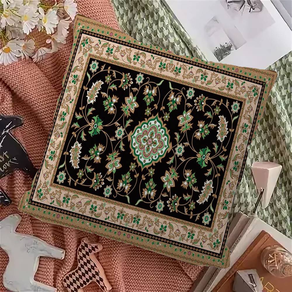 

Vintage Persian Pillow Cover for Bedroom Room and Living Room Sofa Decorative Cushion Cover 12x12Inch