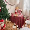 Retro Plaid Christmas & New Year Tablecloth - Internet Celebrity Photo Prop & Decoration