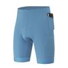 Men Women Cycling Shorts With Gel Pad Quick Dry Bike Pants Side Pockets Rear Zipper Pocket