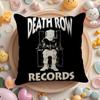 D-Death Row Records Cushion Cover Linen Organic Fabric Double-Sided Printing Breathable Pillow Case Sofa Home Decor Gift