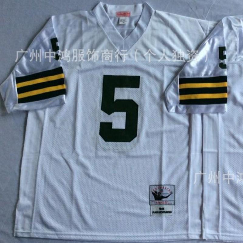 Vintage Green Bay Packers NFL Football Jersey Short Sleeve Retro Style Embroidered Team Apparel