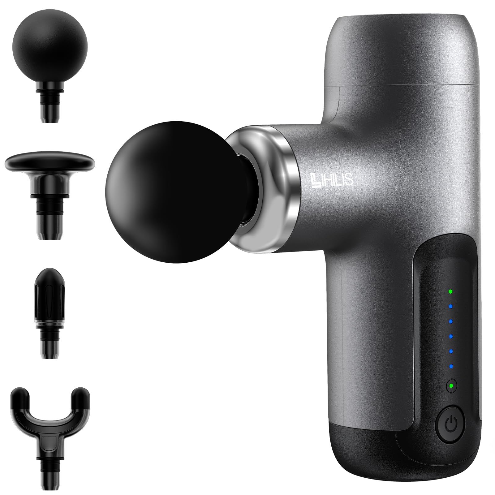 

German Red Dot Award Winning Myofascial Release Gun by a Chiropractic Handheld Gun with AI LIHILIS Compact and Lightweight Myofascial Release 6 чёрный