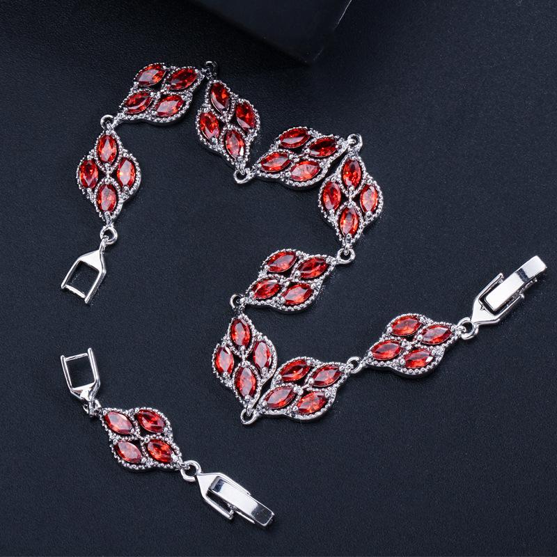 S0126 Wind Hand Jewelry, Full Of 3A Zircon Simple Bracelet Multi-Color Optional