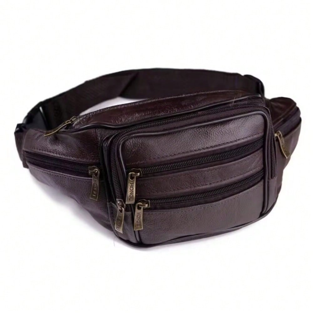 Sac banane homme, sac banane Sac banane imperméable multifonctionnel pour homme Sac pour téléphone portable Sac banane caissier d'affaires Portefeuille Sac à monnaie
