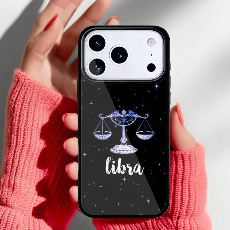 Zodiac Libra Balance Phone Case for iPhone 17 Air 16e 15 14 13 Pro Max Back Cover for 12 11 Pro Coque