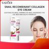 Sadoer Snail Collagen Eye Cream Anti Dark Circles Remove Eyes Bags Moisturizing Firming Beauty Eyes Skin Care Products