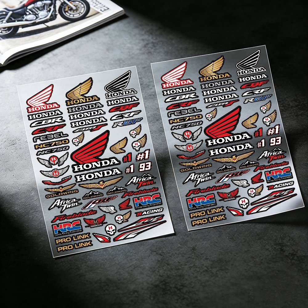 For Honda Reflective motorcycle L0 stickers, 3M safety warning at night in the dark scooter helmets