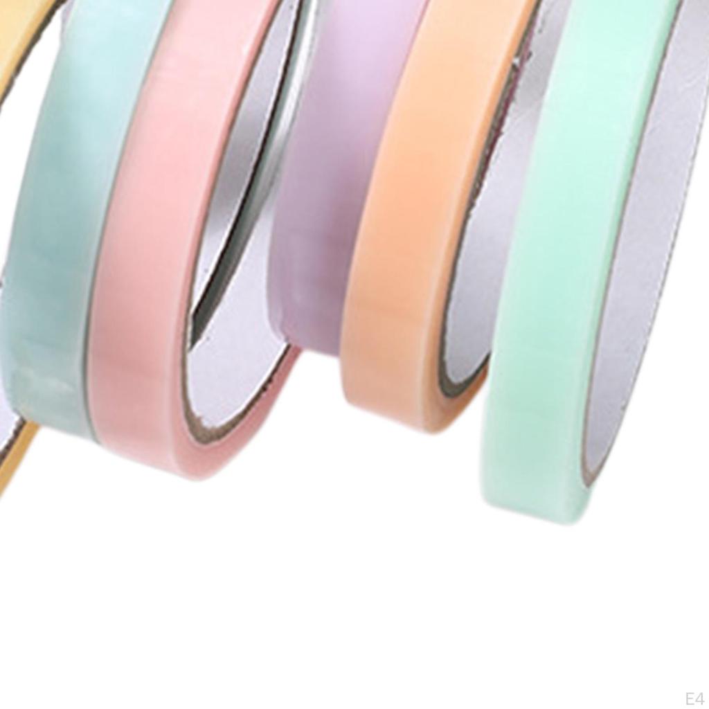 6 Pieces Creative Sticky Ball Tape Candy Color Relaxing Game Crafts DIY Colored Tapes Bulk for