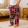 Fashionable Children's Christmas Print Pocket Casual Pants