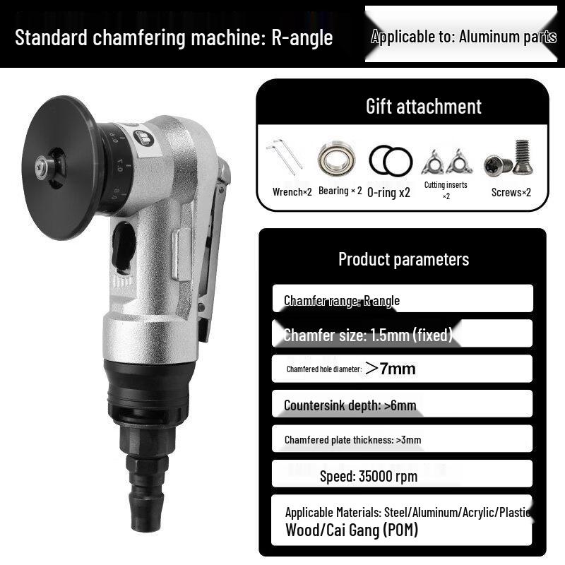 

Pneumatic Handheld Metal Chamfering Machine CN plug (adapter included)