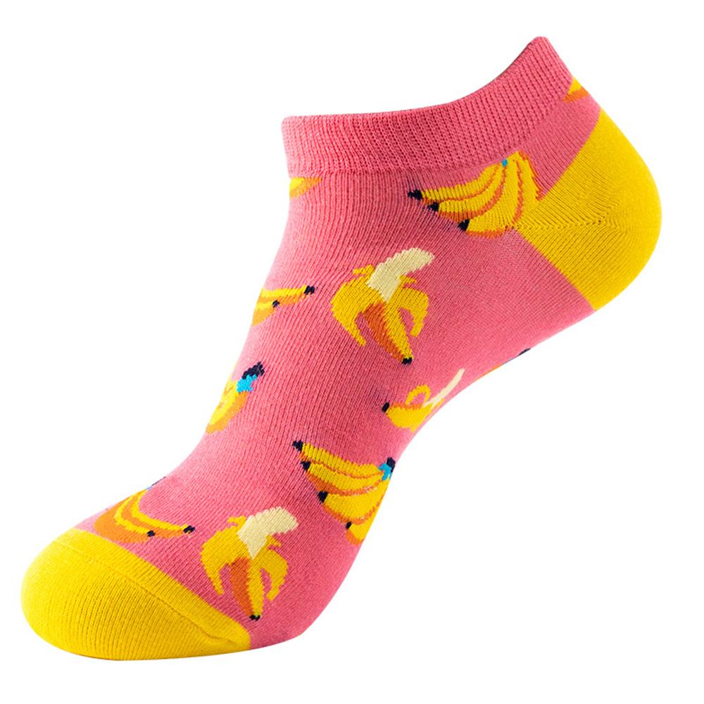 Fashion Funny Men's Hip Hop Harajuku Cartoon Cotton  Fruit Animal Beer Food Happy Casual Business Short Socks Gift Dropship