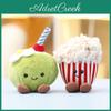 Plush Coconut Toy Keychain With Soft Short Pile For Gift And Backpack Decor