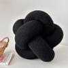 Skin Friendly Knotted Ball Throw Pillow Soft Chair Backrest Fashion Waist Support Cushion  Bedroom