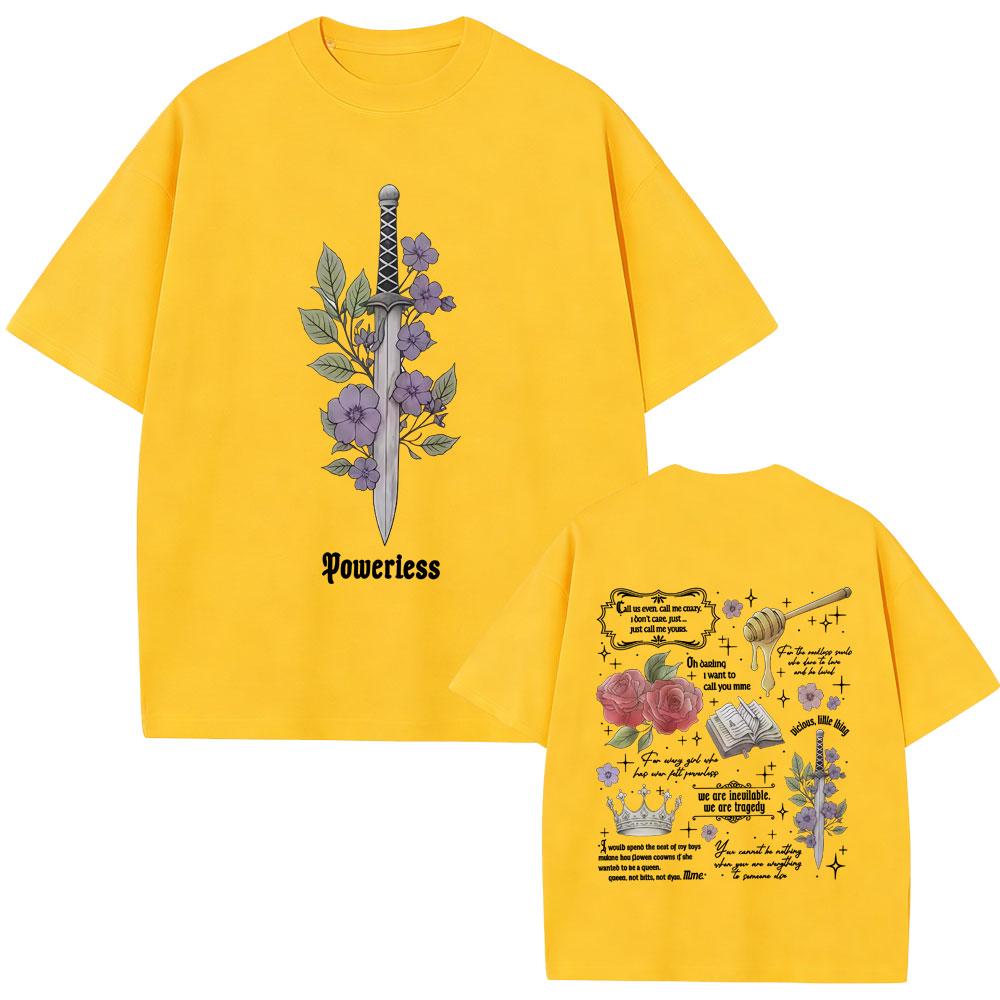 Machtloses Bücherwurm Grafik T-Shirt Kai Azer Ich Liebe Dich Ro Unisex Zitate T-Shirts Unisex Damenbekleidung Mode Y2k Ästhetik T-Shirts