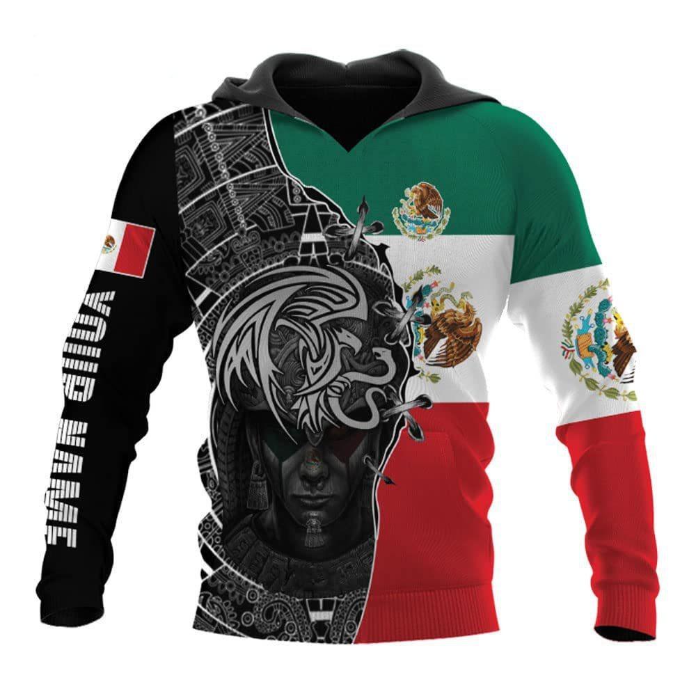 Sweat à capuche mexicain très populaire pour homme Sweat à capuche imprimé 3D Sweat à capuche décontracté pour le commerce extérieur