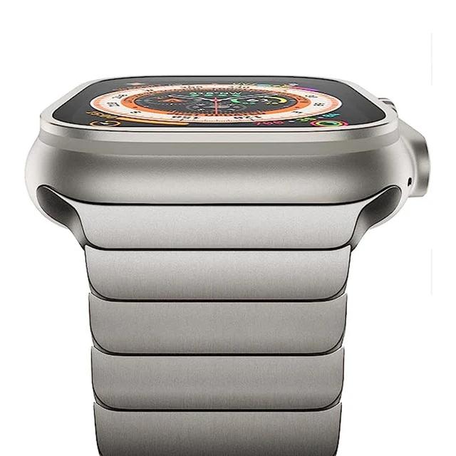 Tytanowy kolorowy pasek Do Apple Watch Ultra 2 49mm 9 8 7 5 se 6 pętla dla iwatch 45 41 42 44 38 40mm stal nierdzewna bransoleta Pasek