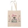 Tote Bag - PLANETEE - Julia the Most Beautiful - Natural Jute - Printed In France - Sturdy Handles, Reusable