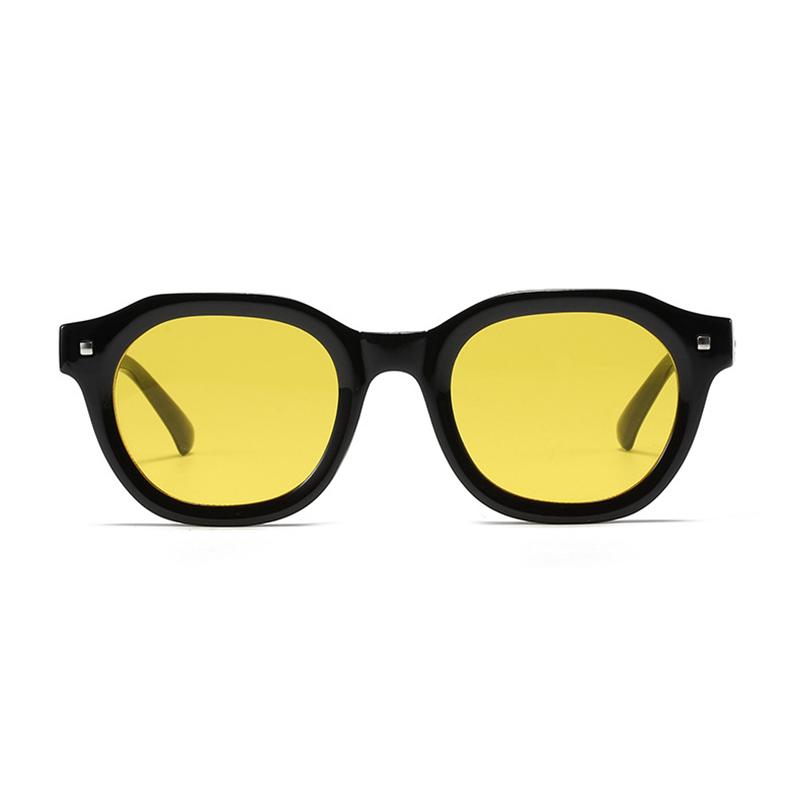 High Quality High End Designer Style Retro Edgy Punk Oversized Riveted Square Shaped Female For Both Male Sun Glasses