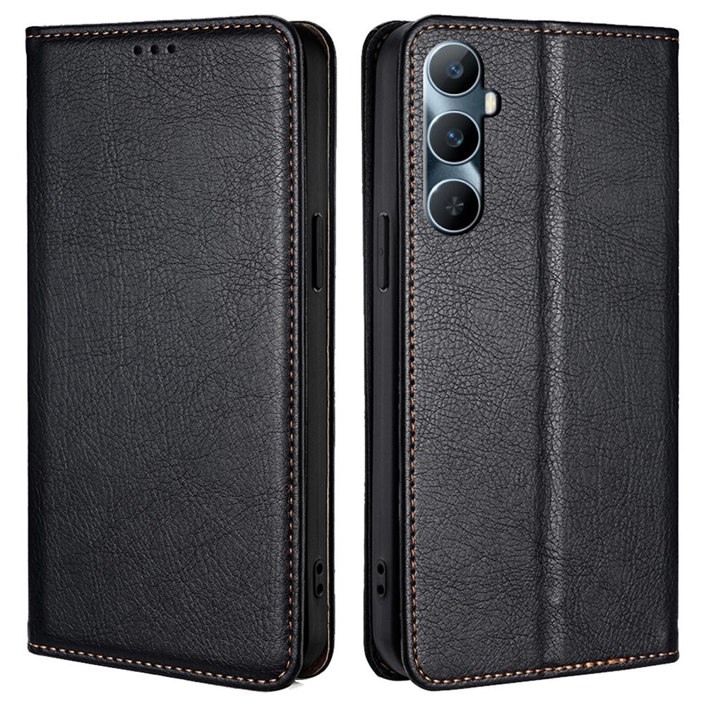 Dla Realme C65 4G Skórzane Etui Portfelowe Magnetyczne Zamknięcie Odporne na Upadki Pokrowiec Dystrybutorzy Akcesoriów Telefonicznych