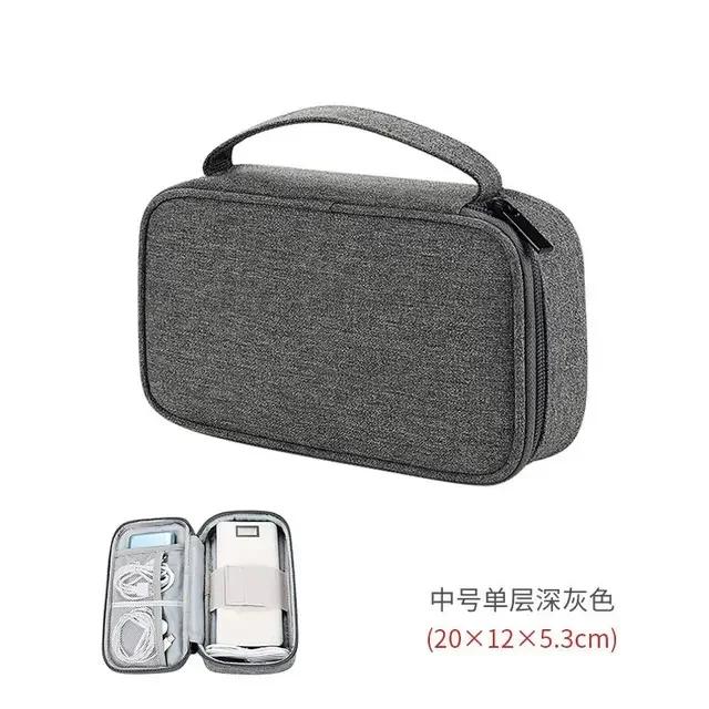 Travel Cable Organizer Bag Pouch Electronic Accessories Gadget Carry Case Portable Waterproof Storage Bag for Cable Cord