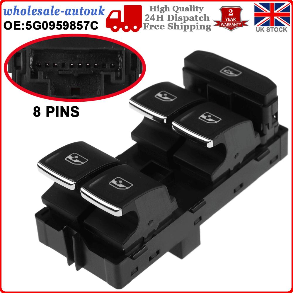 Master Power Window Control Switch For VW Golf GTI MK7 Passat B8 5G0959857C NEW