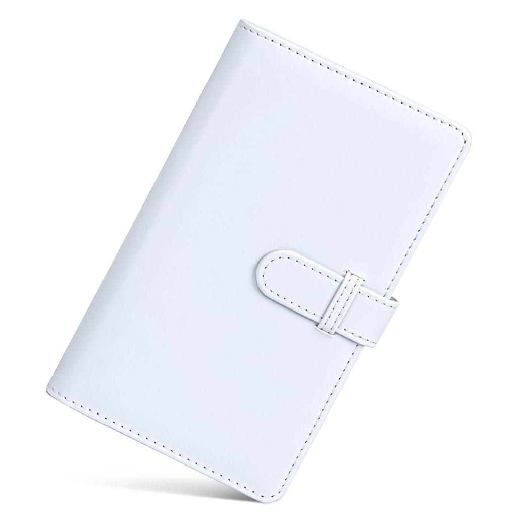VOWZON Cheki Album Book instax mini Large Capacity Film Holds 108 Sheets Compact Wallet Type (White)