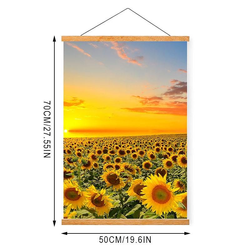 41 cm/51 cm girasole magnetico poster appendiabiti cornice naturale cornice appendiabiti cornice per foto cornice per arte della parete cornice artigianale