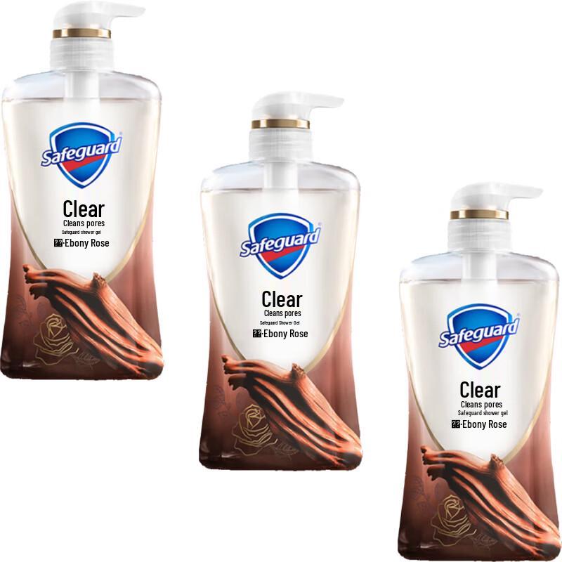 Safeguard Ebony Rose Scent Shower Gel Triple Pack