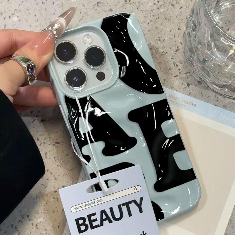 

Простий візерунок з літер Складки Текстура Чохол для телефону для iPhone 17 Air 16 15 14 Plus 13 12 11 Pro Max Парні Цукерковий колір Задня кришка iPhone Air
