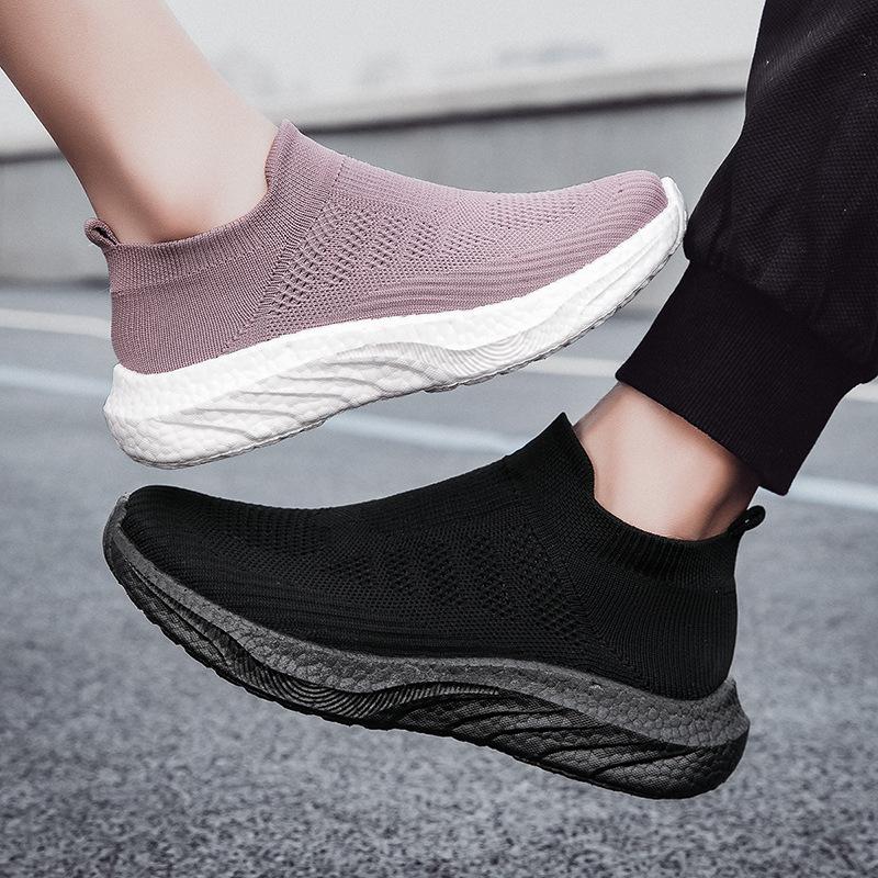 

Couple fly-woven socks shoes sports shoes casual shoes large size 45