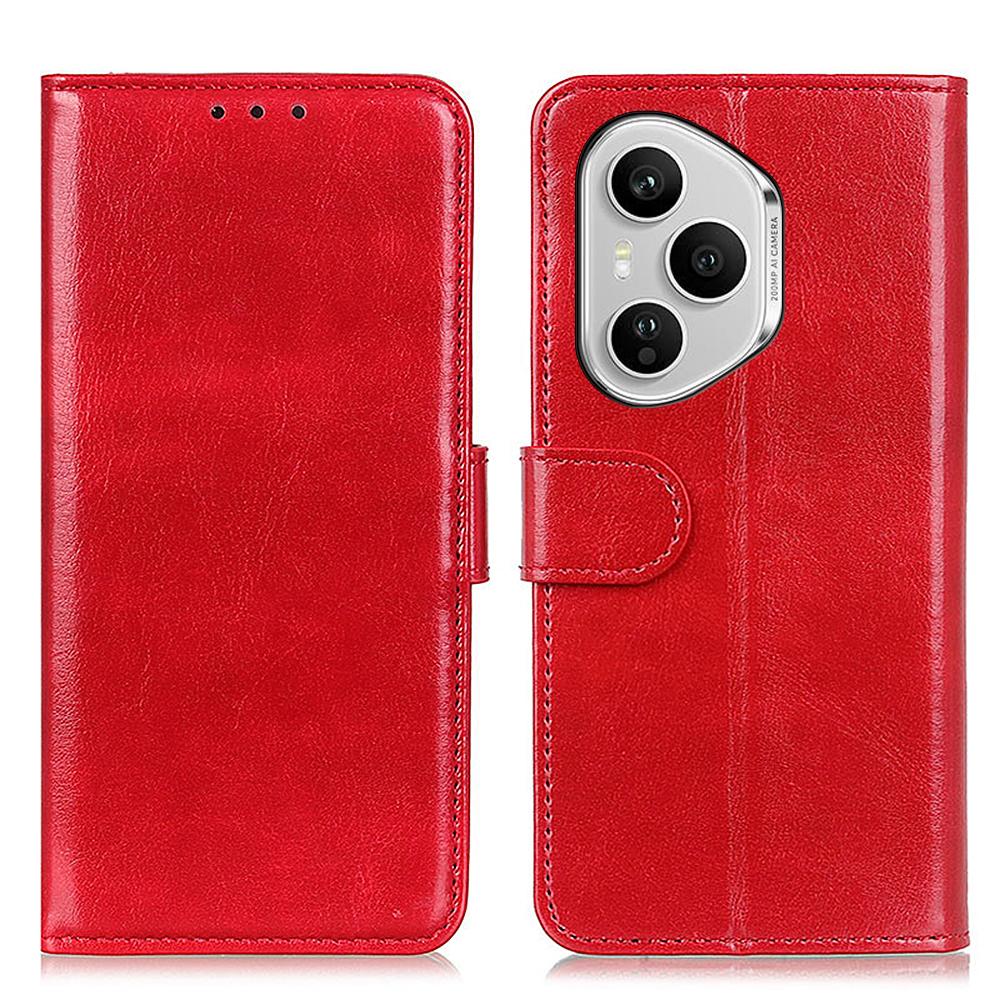 עבור Honor 400 Pro 5G (גלובלי) כיסוי טלפון עור PU מרקם Crazy Horse עם מעמד