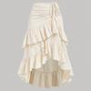 Womens Maxi Skirt Drawstring High Waisted Summer Long Skirts Lightweight Tiered Flowy Floral Pleated Skirts