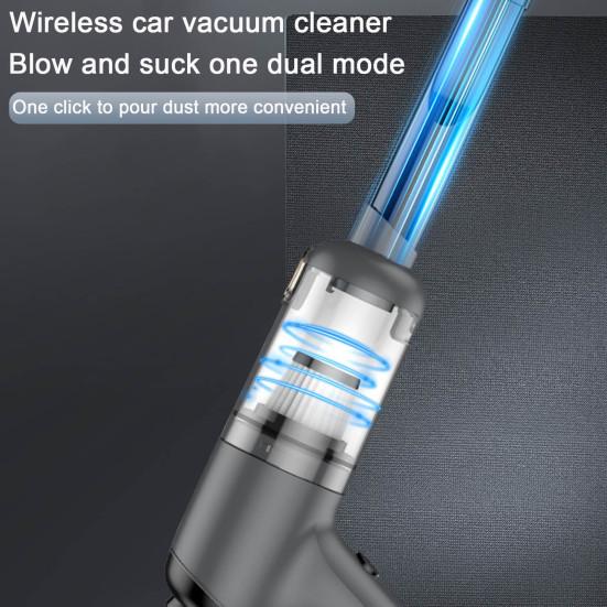 Yousheng Akumulátorový ruční vysavač 5500 Pa Silné sání Nízká hlučnost Kompaktní přenosný vysavač do auta Odstraňovač prachu