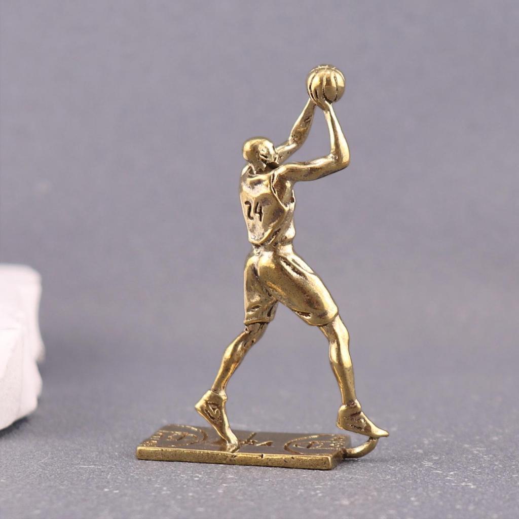 Black Mamba Kobe Bryant Handmade Brass Figure - Retro Desktop Decoration.