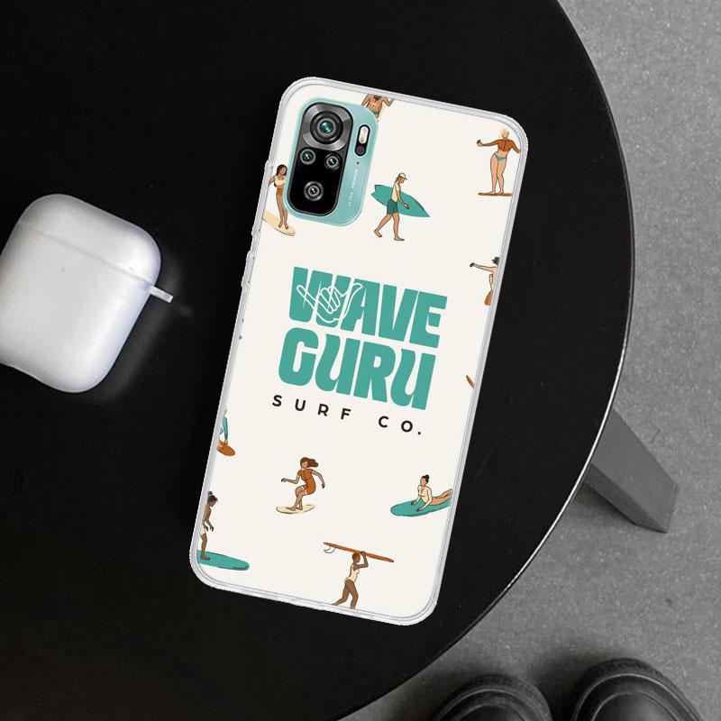 Surf Board Aesthetic Phone Case Cover for Xiaomi Redmi Note 15 14 13 12 11 Pro Plus 14S 12S 11S 11T 11E 10S 10 Customized Fundas
