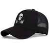 Unisex Skull Finger 666 Embroidery Baseball Net Caps Spring And Summer Outdoor Adjustable Casual Hats Sunscreen Hat