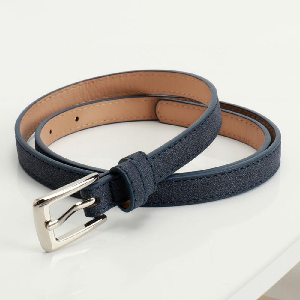 Luxury Design Suede Leather Belt Pin Buckle Frosted Waistband Business Waist Belt  For Women