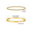 Fashion Stackable Stainless Steel Beads Bracelet for Women, Cubic Zircon Gold Plated Bangle, Waterproof Light Luxury Jewelry