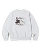 PAGESIISII Keep It Warm Print Sweatshirt White Melange