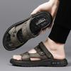 Leather Sandals Summer 2025 New Leisure Travel Wear Wading Beach Shoes Two Wear Cool Slippers Men's Non-slip Drag