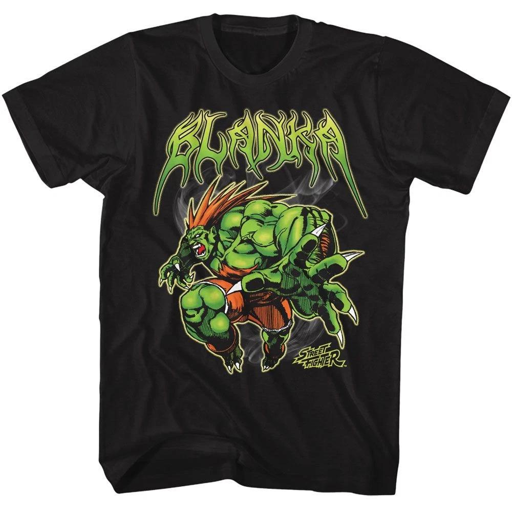 Street Fighter - Blanka Metal - American Classics - Solid Black Short Slee 160