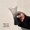 ZISIZ Matte Black Mountain View Glass Cup