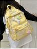 High-value Soft Girl Japanese-Style Cute Striped Backpack for Students, Large Capacity and Versatile.