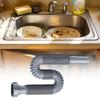 Flexible Drain Hose Sink Waste Water Pipe Kitchen Sink Drain Pipe Side Exit Kitchen Sink Drain Tube