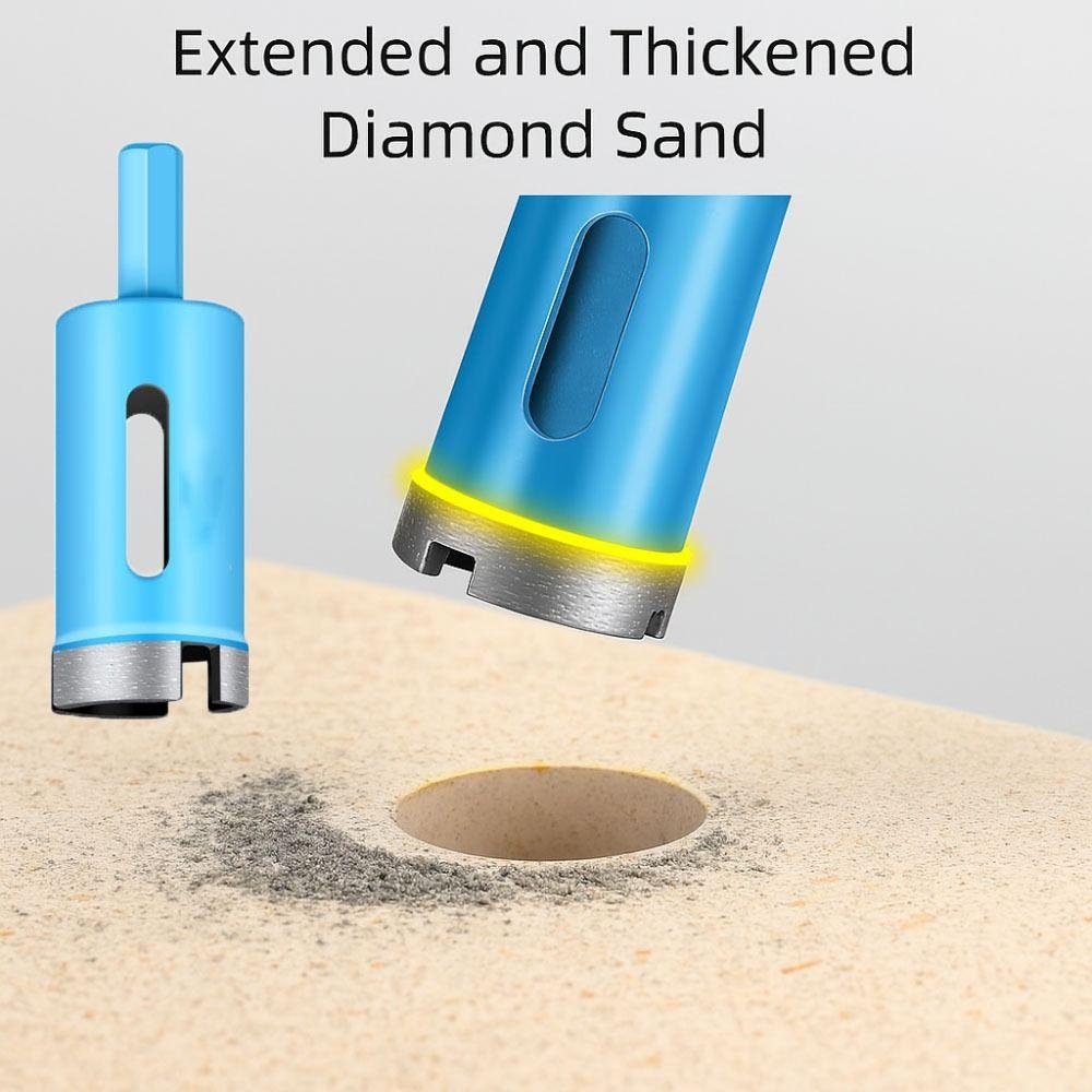Quick Hole Punching Coated Drill Bit Blue Coating Core Drill Bit Hole Opener  Granite Drilling