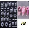 1/4 Pcs Halloween Nail Stickers Cute Spider Nail Slide Decals Nail Supplies Manicure Decoration