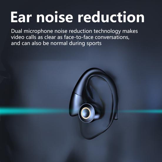 T10 Wireless Earphone High Fidelity Mega Bass Noise Cancelling IPX5 Waterproof Bluetooth-compatible5.0 Surround Sports Ear Hook Earphone for Fitness