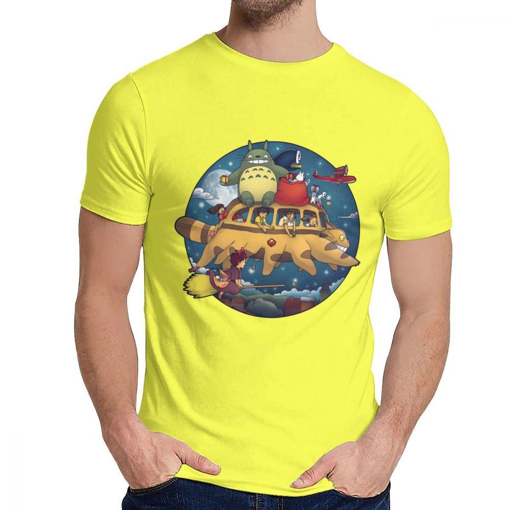 Boy Tee Shirt Hayao Miyazaki Spirited Away My Neighbor Totoro Bus Great Casual Man S O